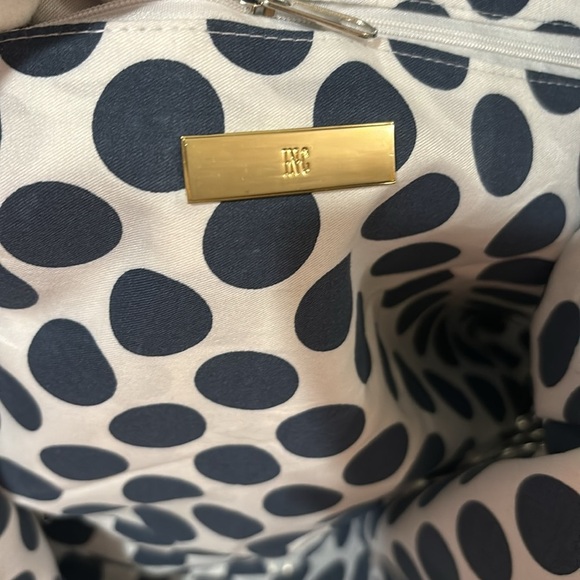 INC Red, White, Navy and Silver Straw Casual bag NWT - Picture 6 of 6